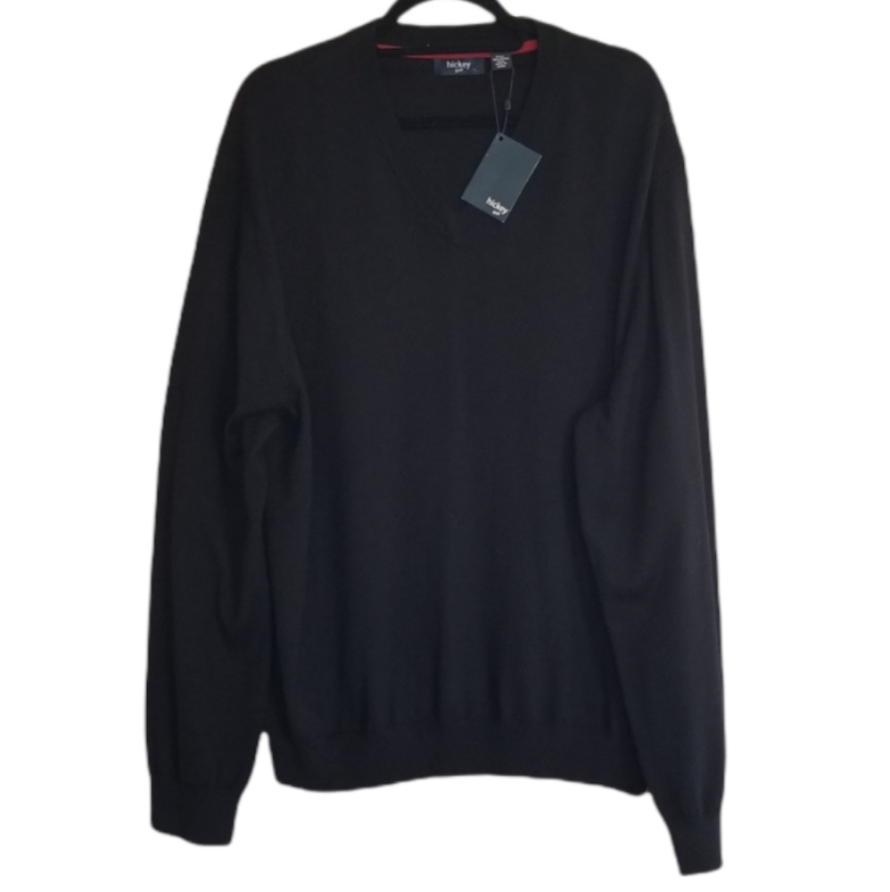 NWT Hickey golf Black Sweater XXL